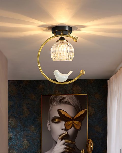 Otis Linearo Artistiek Keramiek Vogel Plafondlamp