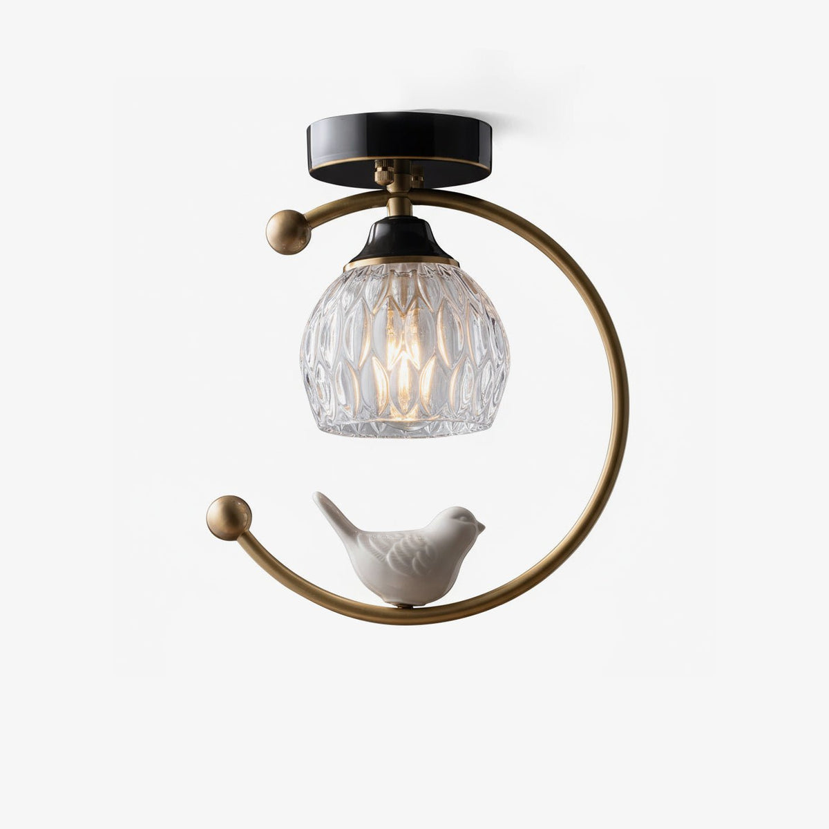 Otis Linearo Artistiek Keramiek Vogel Plafondlamp