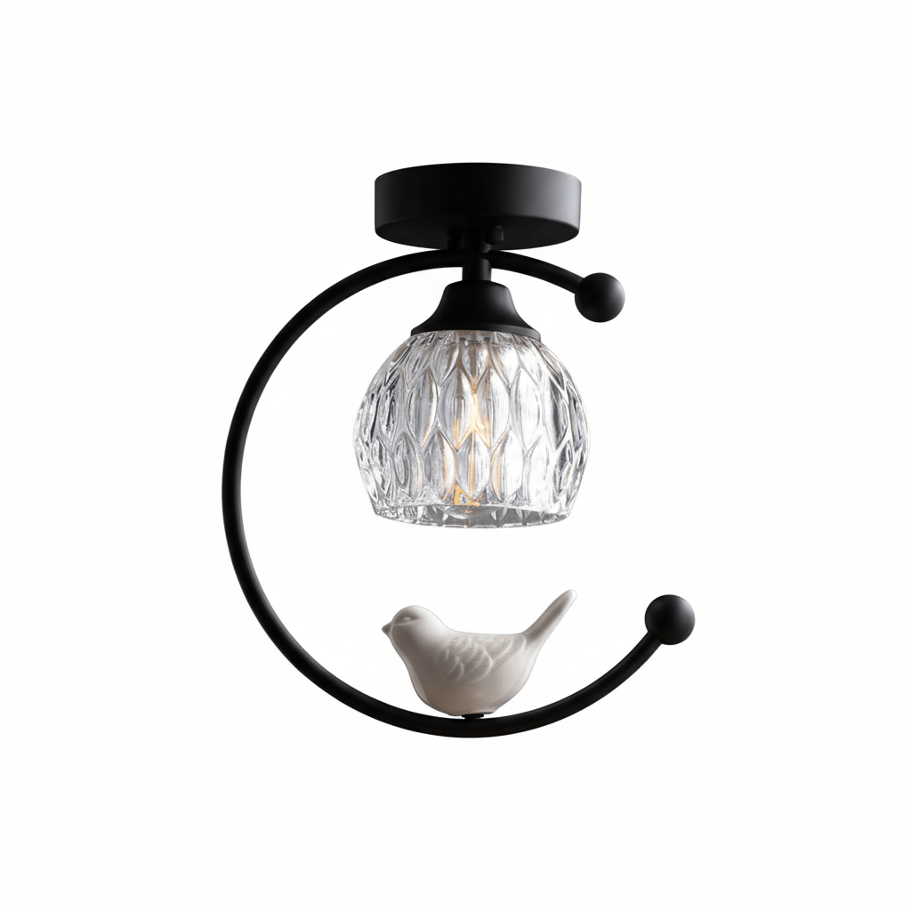 Otis Linearo Artistiek Keramiek Vogel Plafondlamp