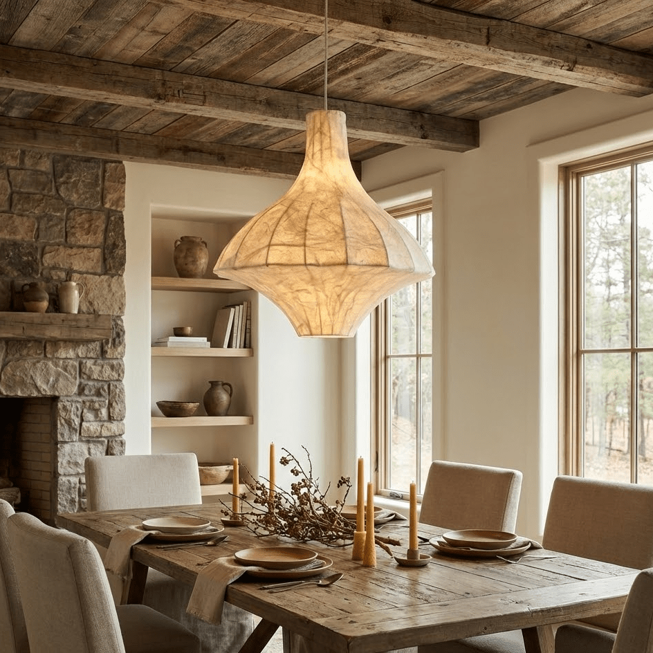 Aurielle hanglamp met zijden paviljoen
