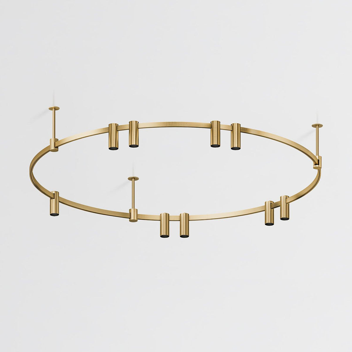 Ivrinir ringvormige messing hanglamp