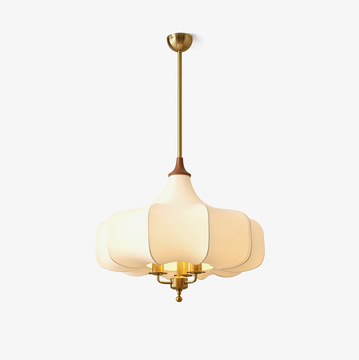 Jorath hanglamp van textiel en hout