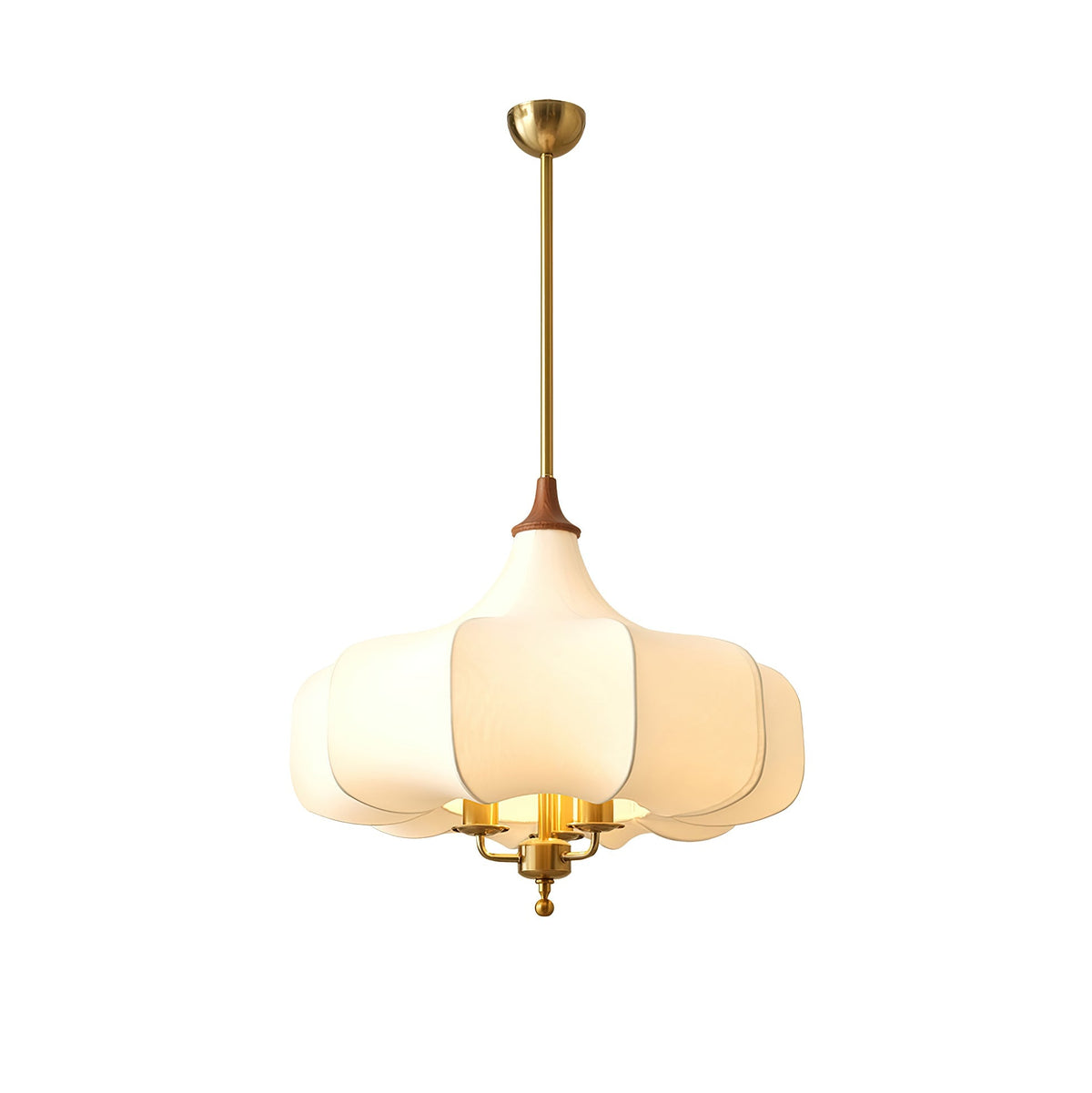 Jorath hanglamp van textiel en hout