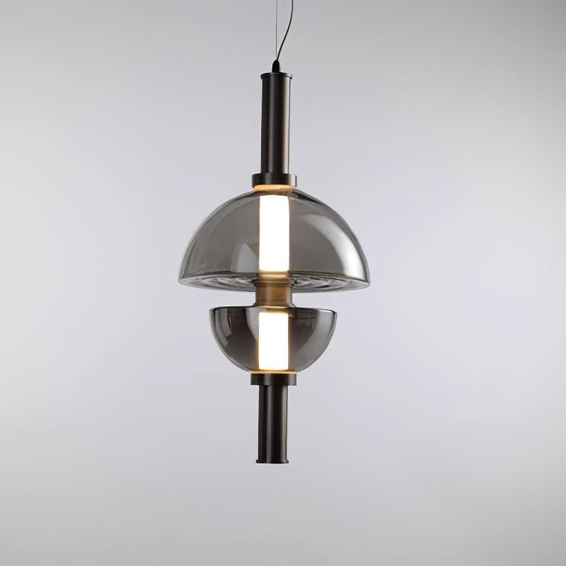 Celand Contemporair glas hanglamp Amber & Goud