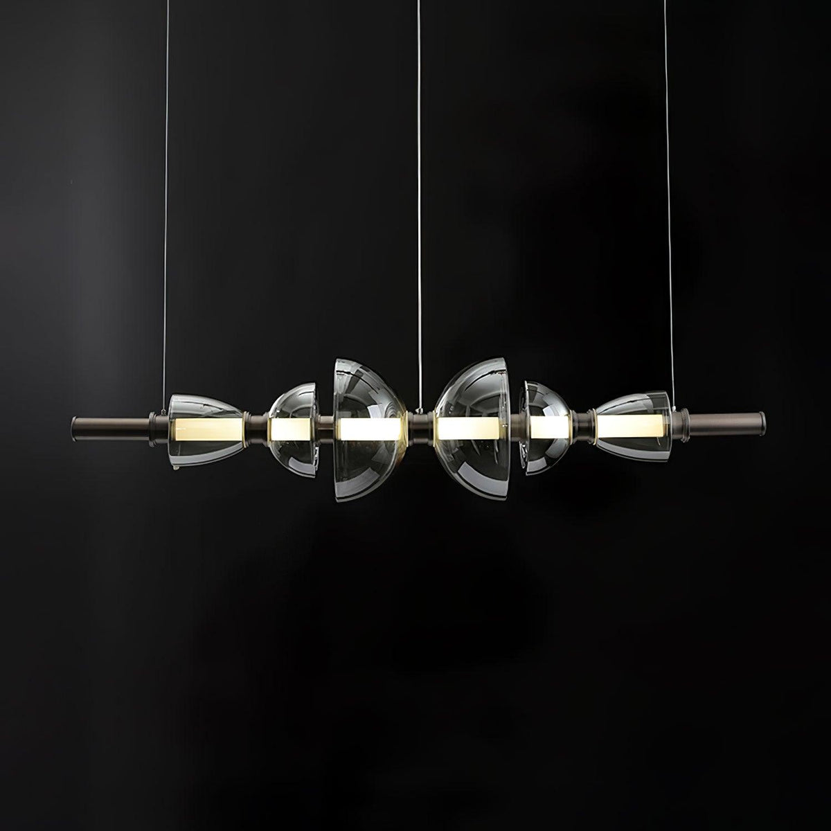 Celand Contemporair glas hanglamp Amber & Goud