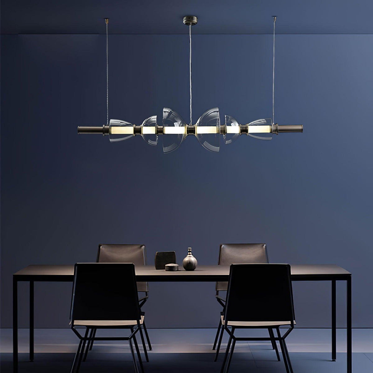 Celand Contemporair glas hanglamp Amber & Goud