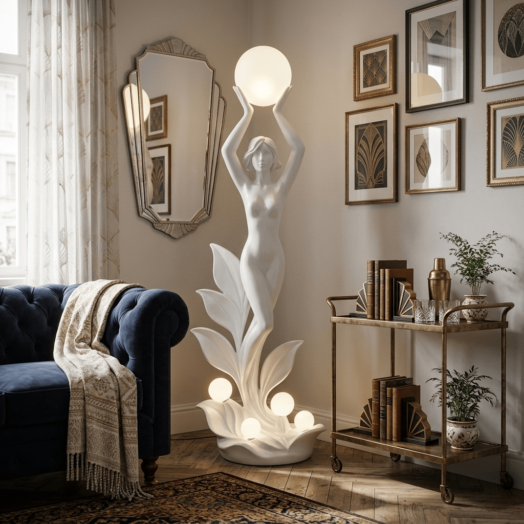 Galatea Aurora Muse sculpturale vloerlamp