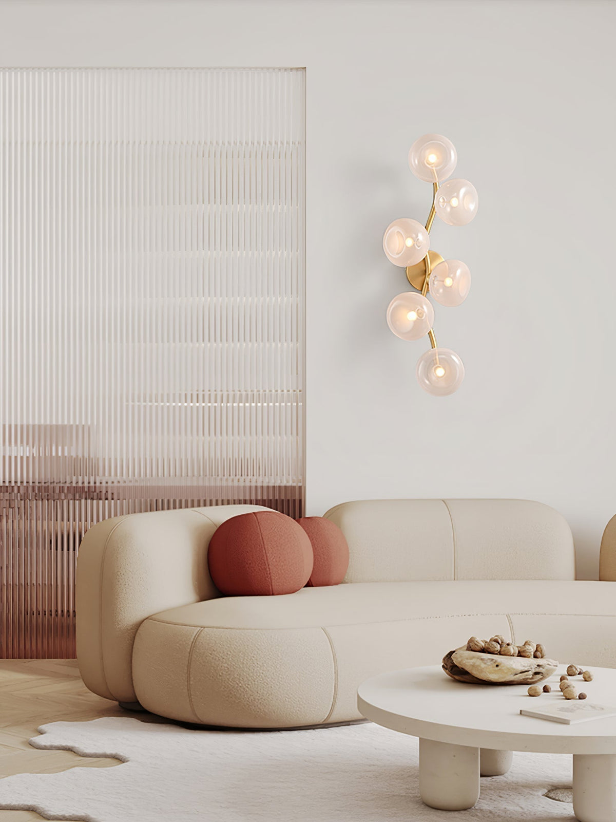 Velarina wandlamp Vine Noordse Kunst glas Metaal
