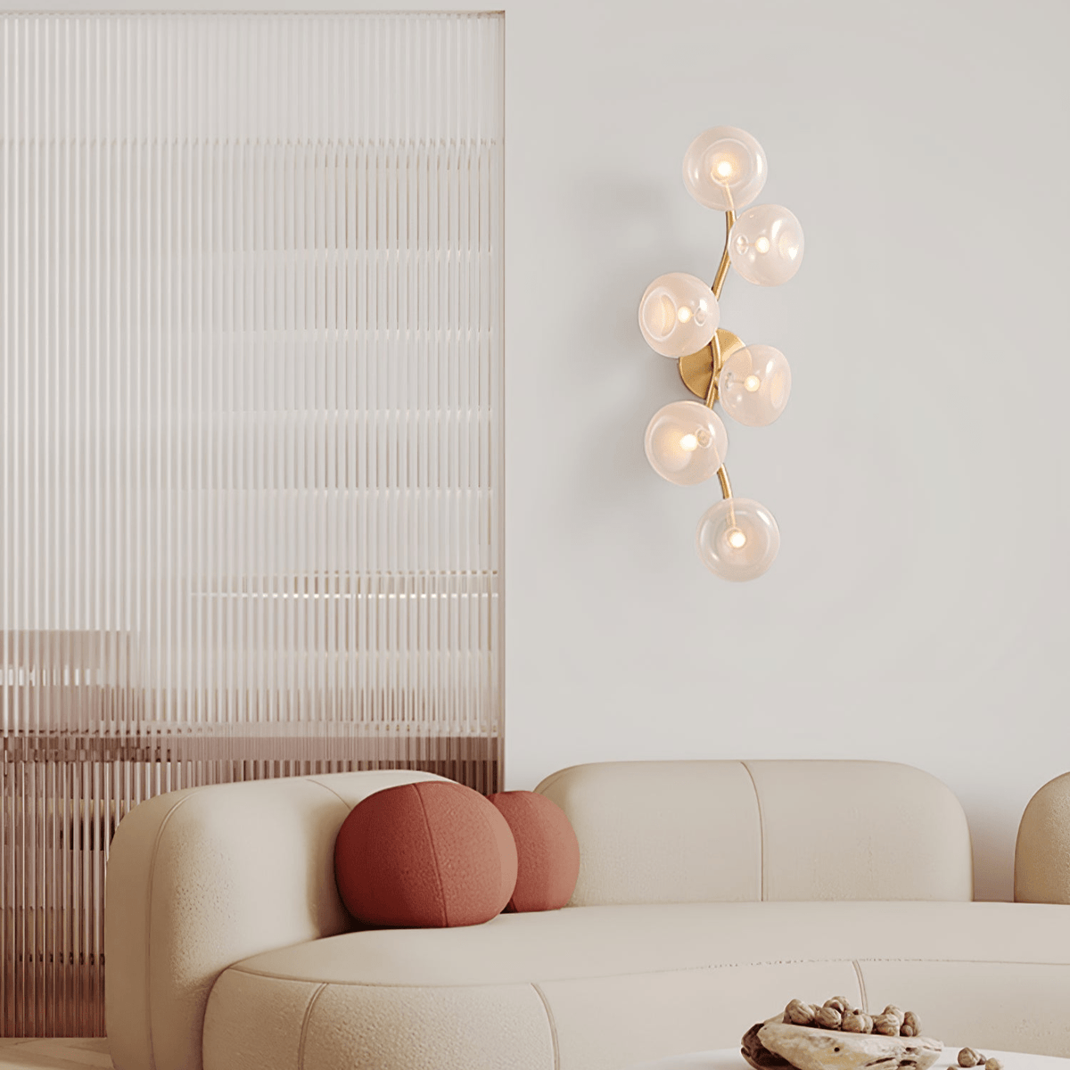 Velarina wandlamp Vine Noordse Kunst glas Metaal