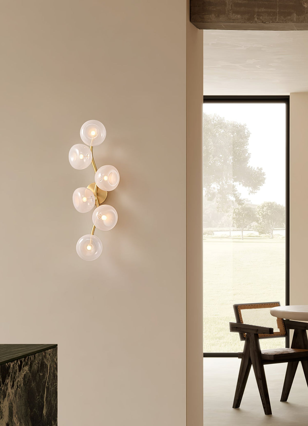 Velarina wandlamp Vine Noordse Kunst glas Metaal