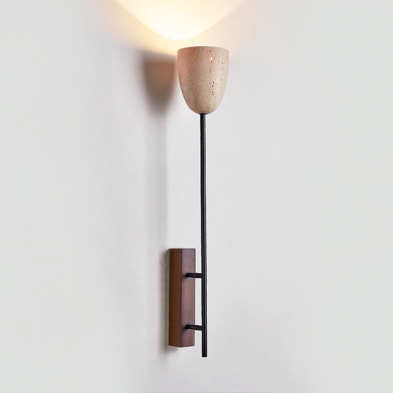 Kvennuvyo moderne minimalistische wandlamp van walnoot
