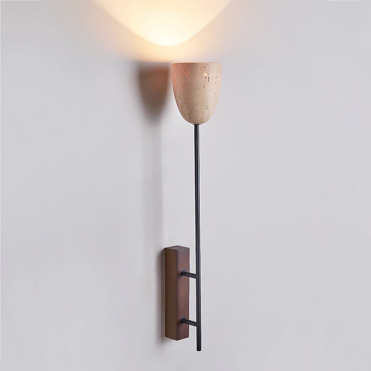 Kvennuvyo moderne minimalistische wandlamp van walnoot