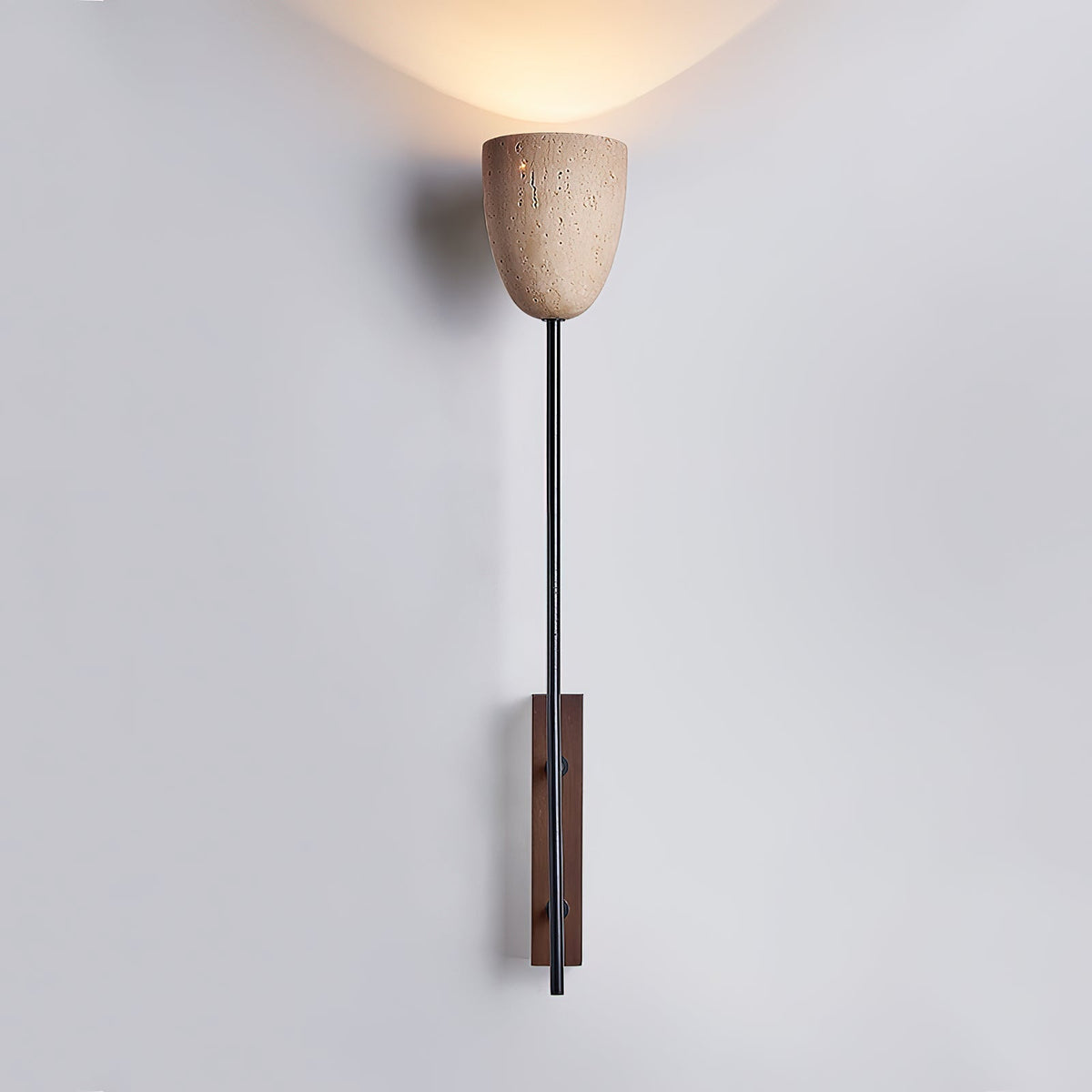 Kvennuvyo moderne minimalistische wandlamp van walnoot