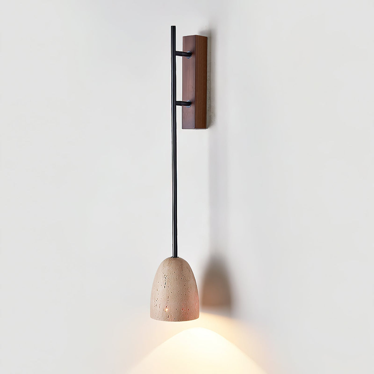 Kvennuvyo moderne minimalistische wandlamp van walnoot