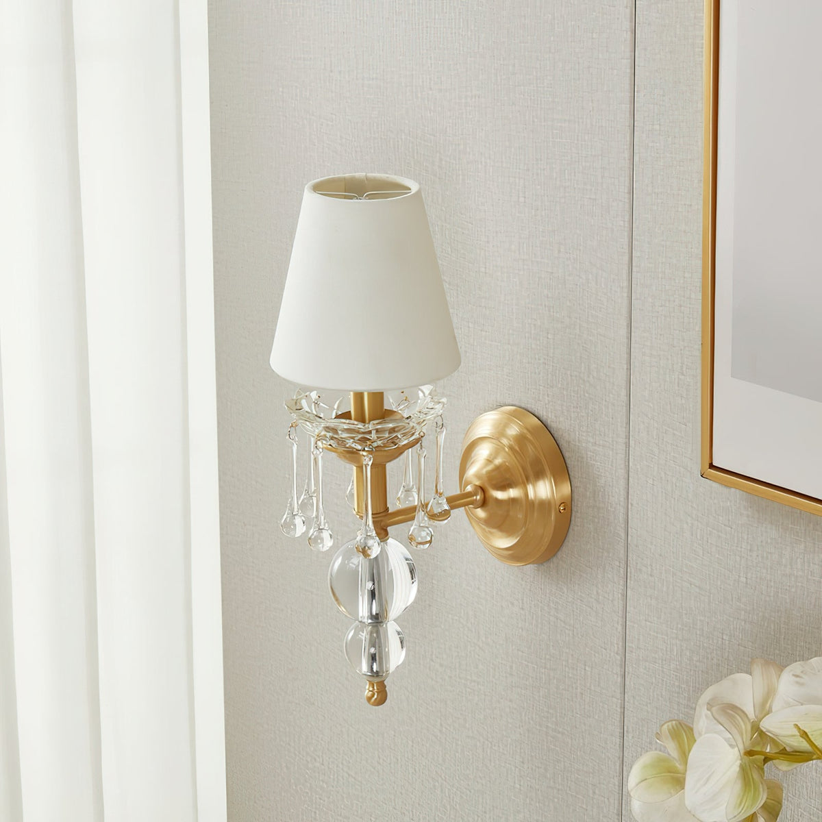 Qvistuvyh Postmodern luxe Stoffen Kristallen wandlamp