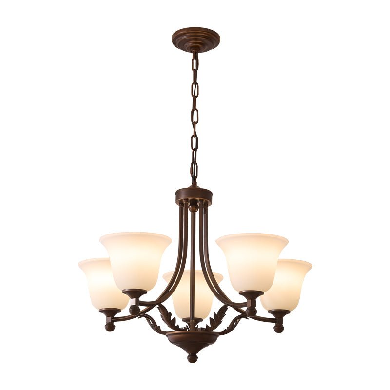 Elorira Traditionele Elegantie Bloemglas Kroonluchter van glas