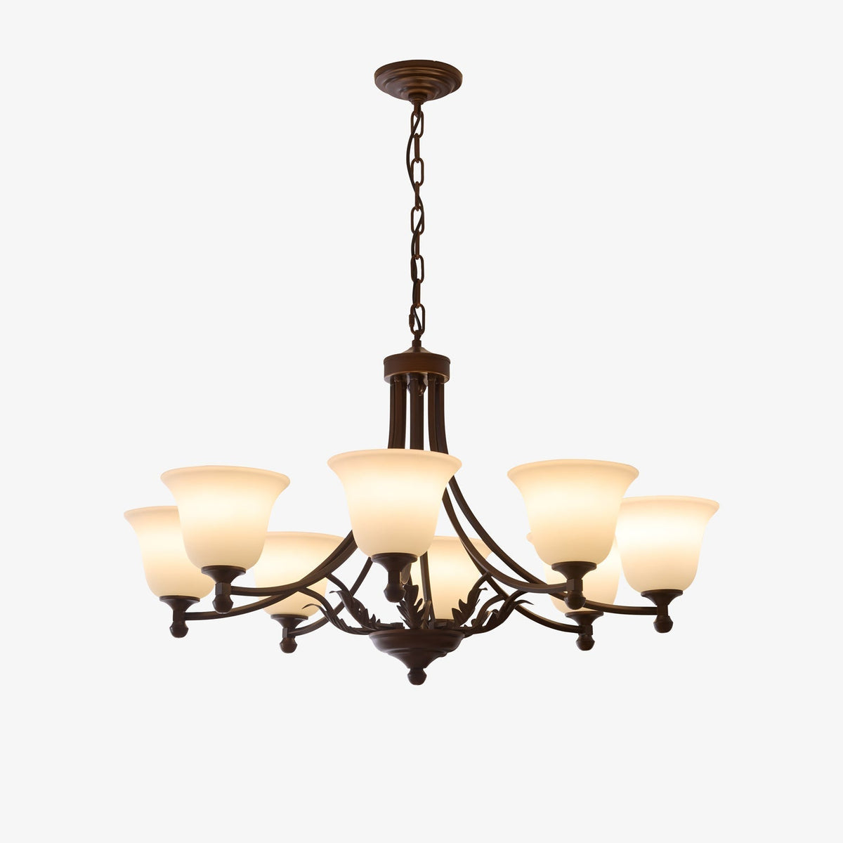 Elorira Traditionele Elegantie Bloemglas Kroonluchter van glas
