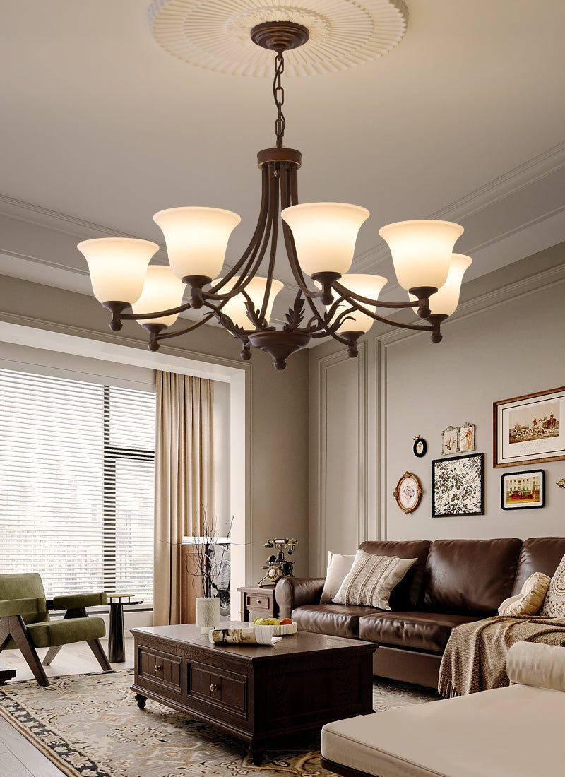 Elorira Traditionele Elegantie Bloemglas Kroonluchter van glas