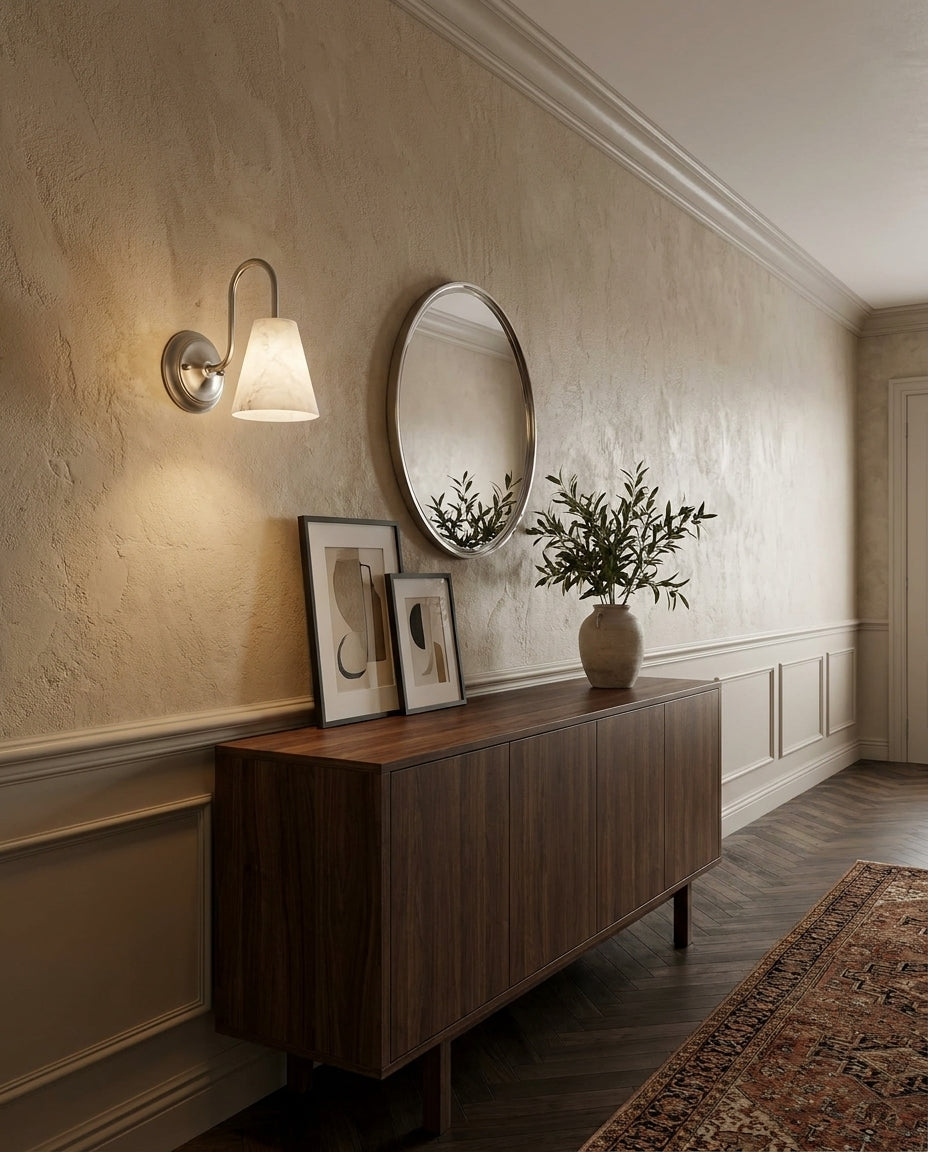 Bexstone Albasten wandlamp