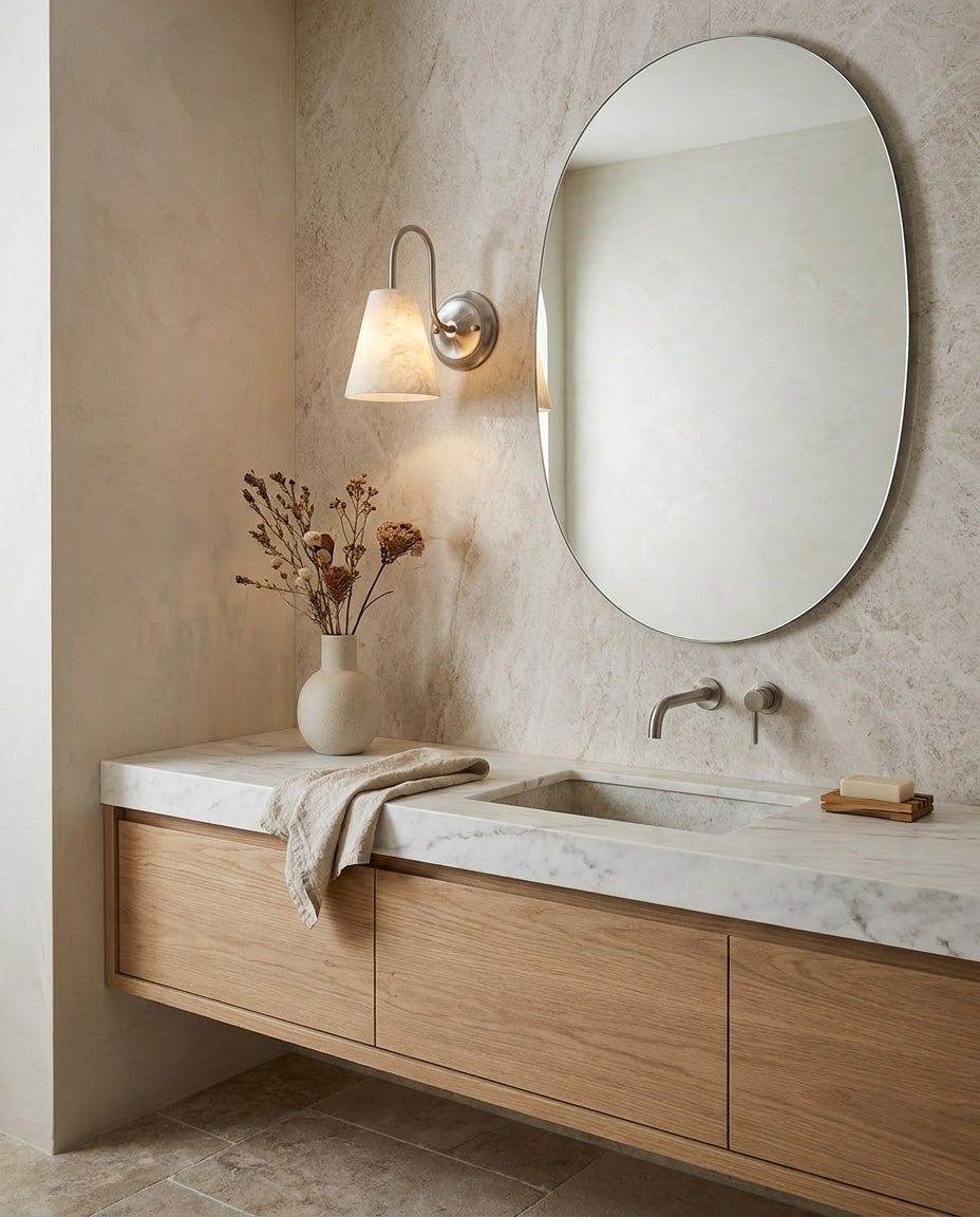 Bexstone Albasten wandlamp