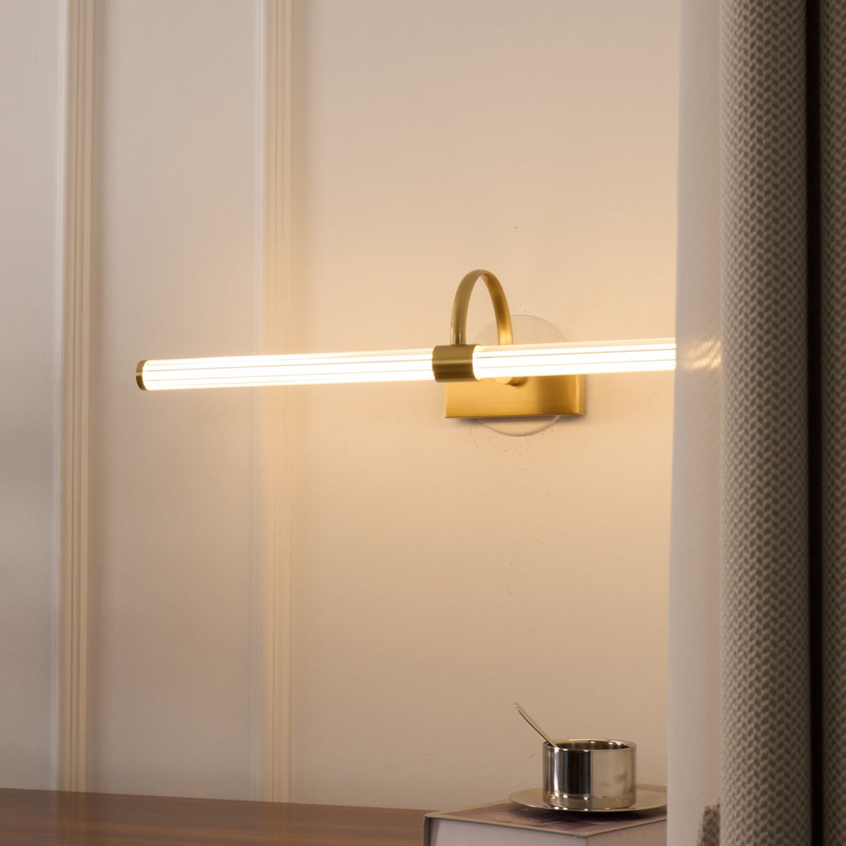 Beryl Moderne minimalistische wandlamp van messing