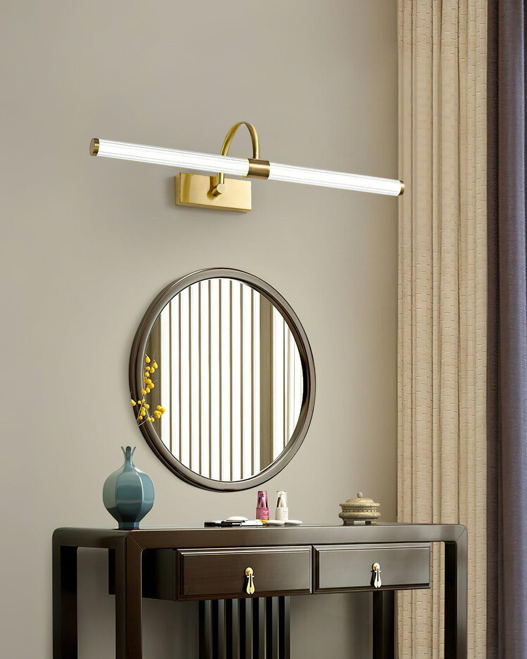 Beryl Moderne minimalistische wandlamp van messing