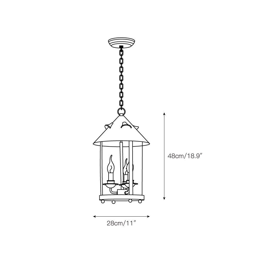 Tinduvyh Vintage Industriële hanglamp van Metaal en glas