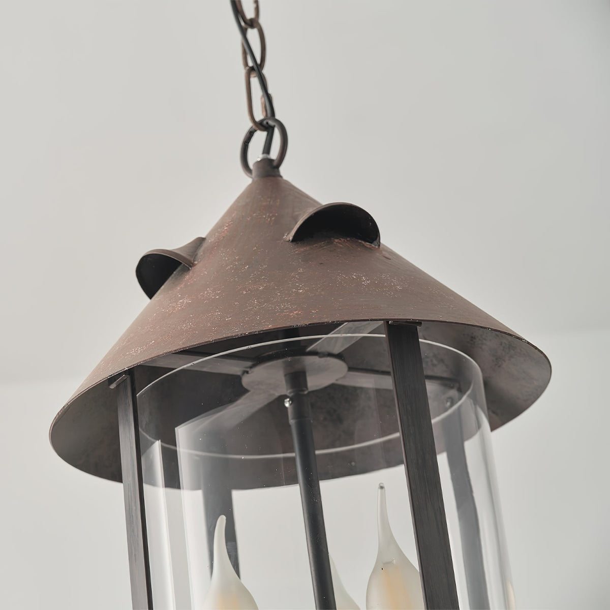 Tinduvyh Vintage Industriële hanglamp van Metaal en glas