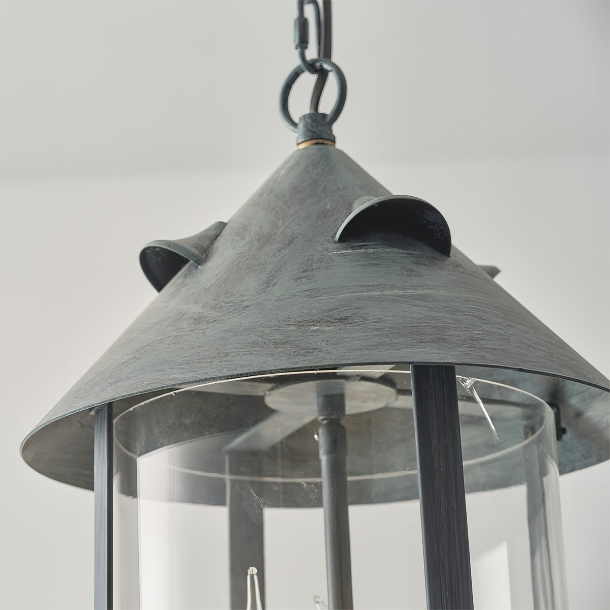 Tinduvyh Vintage Industriële hanglamp van Metaal en glas