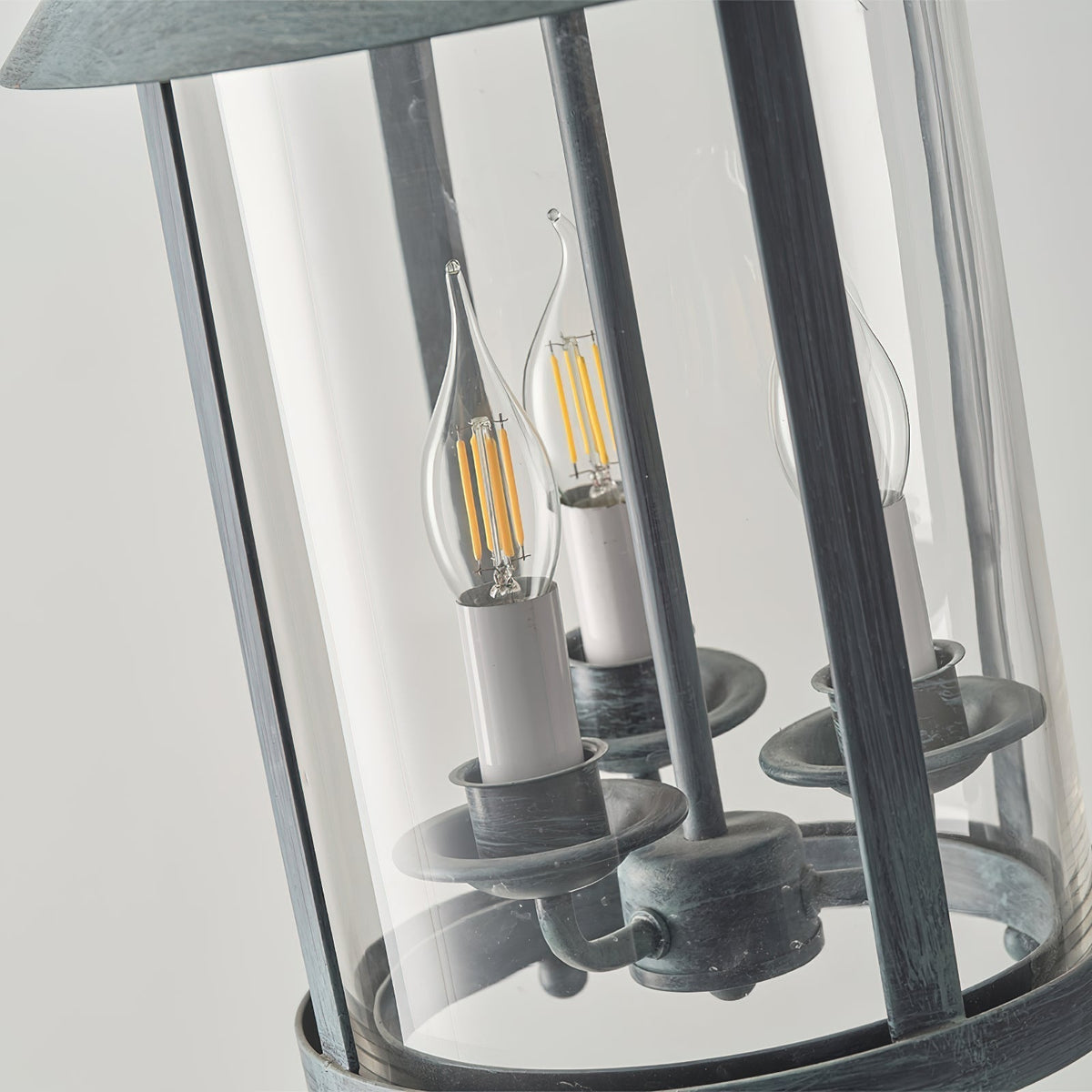 Tinduvyh Vintage Industriële hanglamp van Metaal en glas