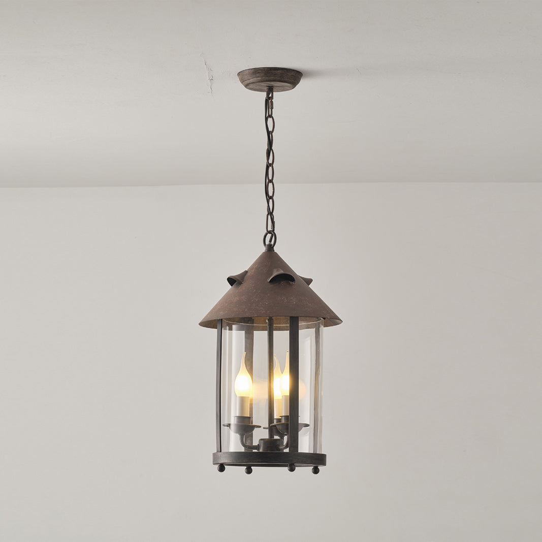 Tinduvyh Vintage Industriële hanglamp van Metaal en glas