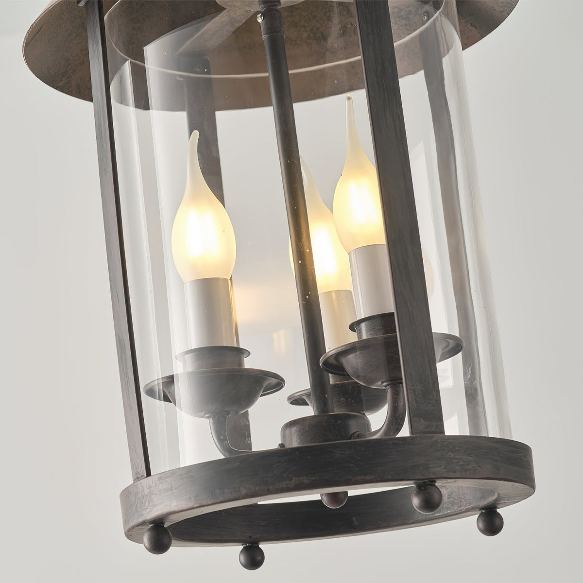 Tinduvyh Vintage Industriële hanglamp van Metaal en glas