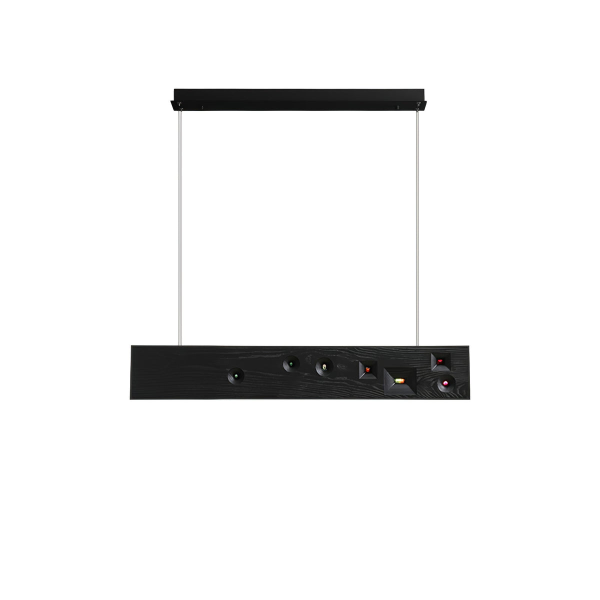 Elvorora hanglamp hout edelsteen lineaire LED