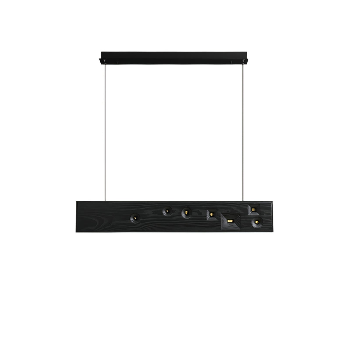 Elvorora hanglamp hout edelsteen lineaire LED