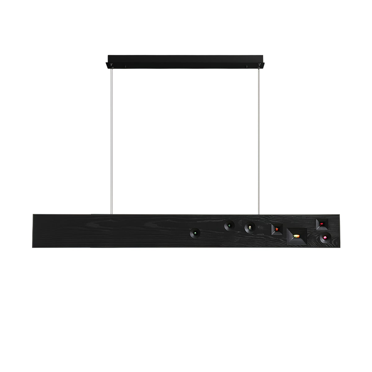 Elvorora hanglamp hout edelsteen lineaire LED
