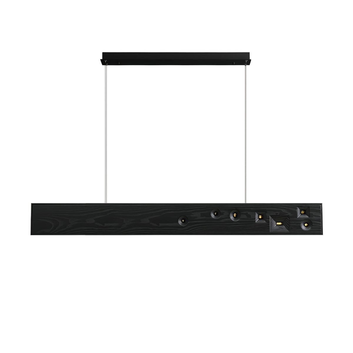 Elvorora hanglamp hout edelsteen lineaire LED