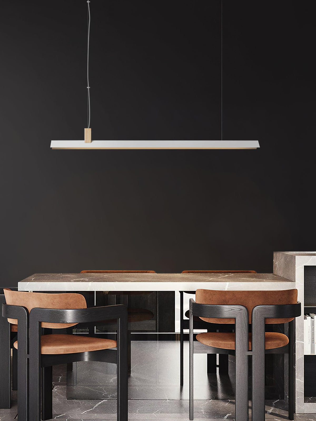 Linea Minimalistische hanglamp van hout