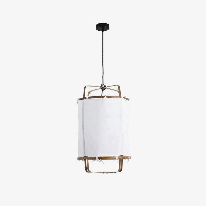 Arioelia hanglamp met bamboe lampenkap voor de woonkamer
