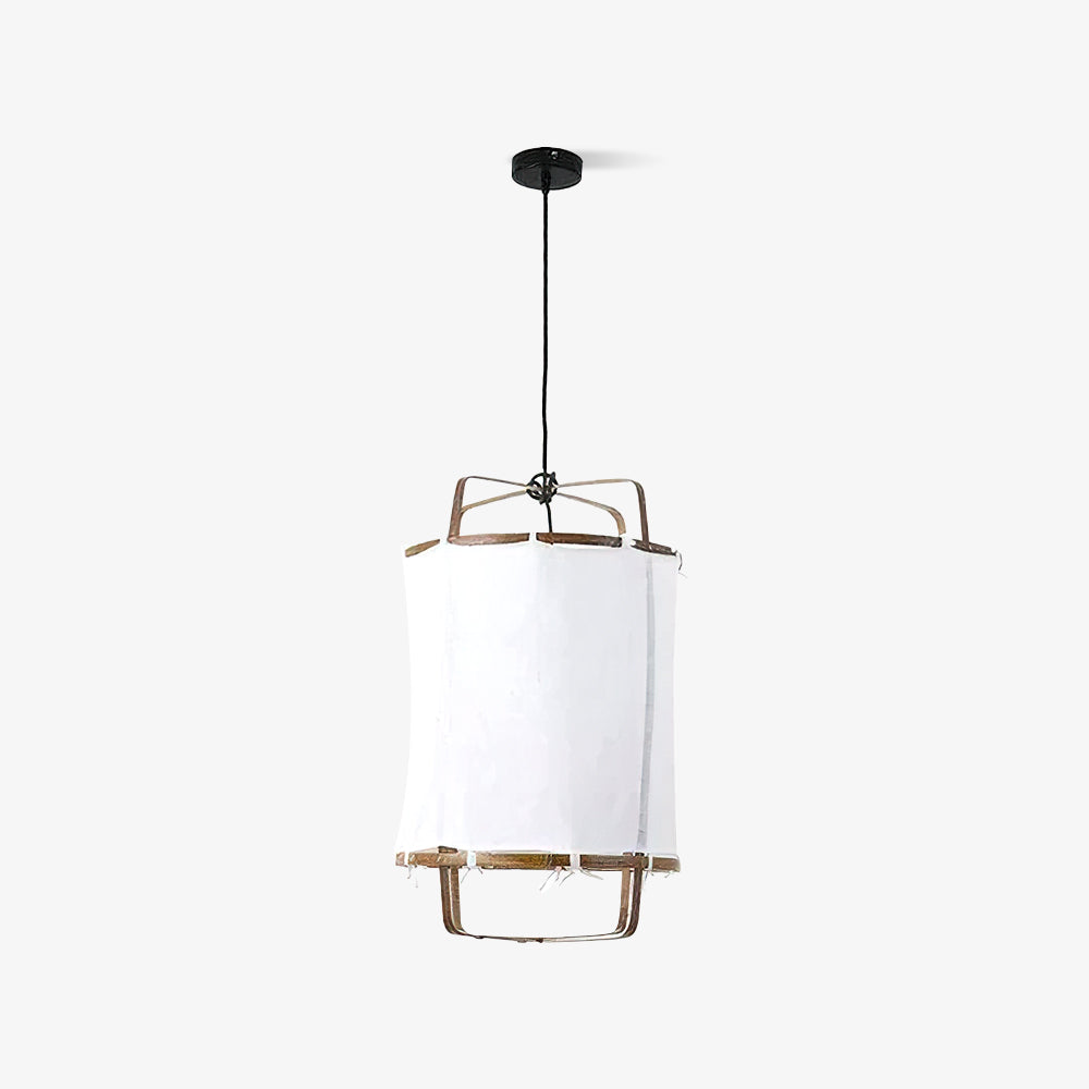 Arioelia hanglamp met bamboe lampenkap voor de woonkamer