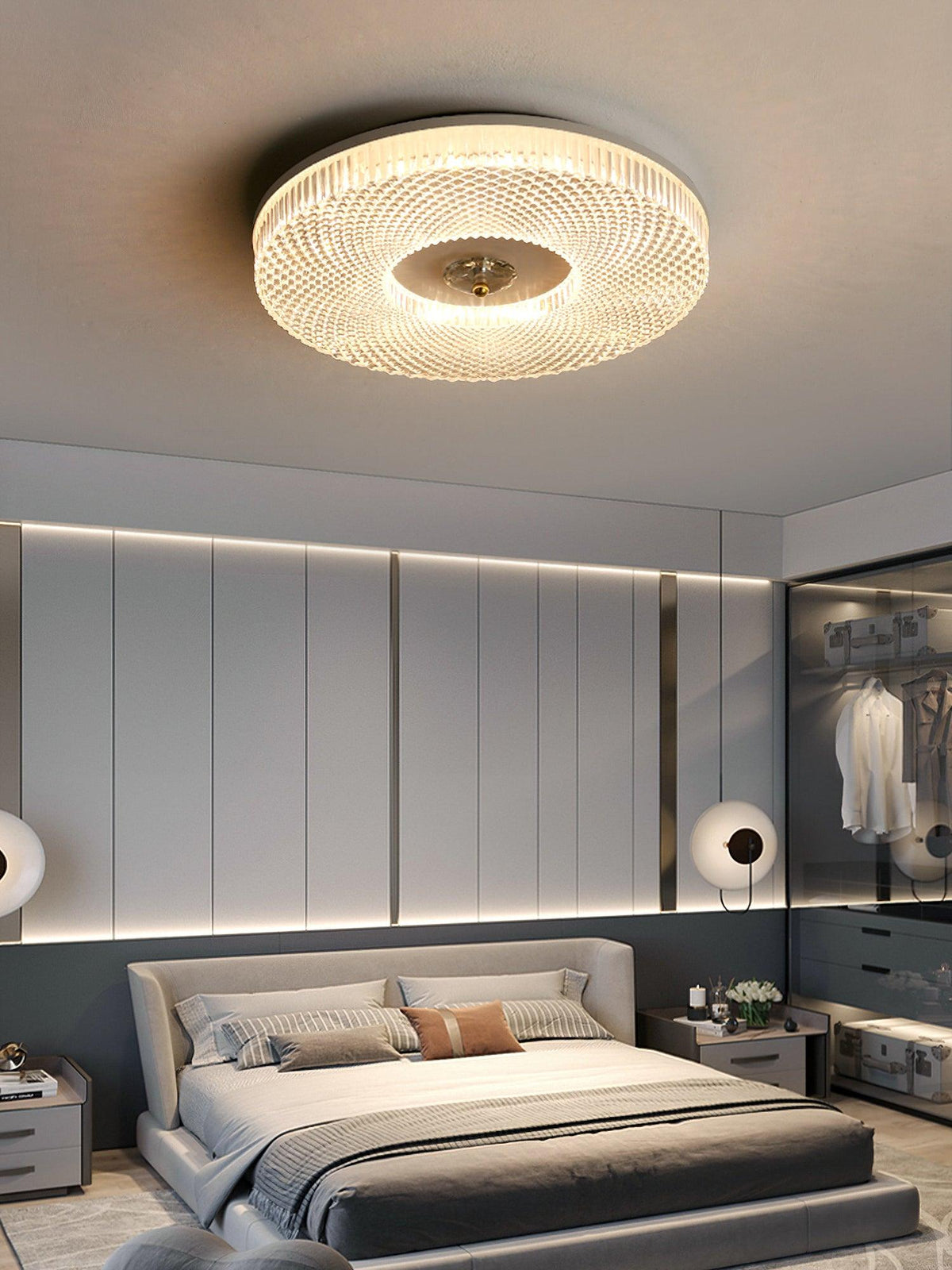 Nirenaine LED vlakke plafondlamp acryl