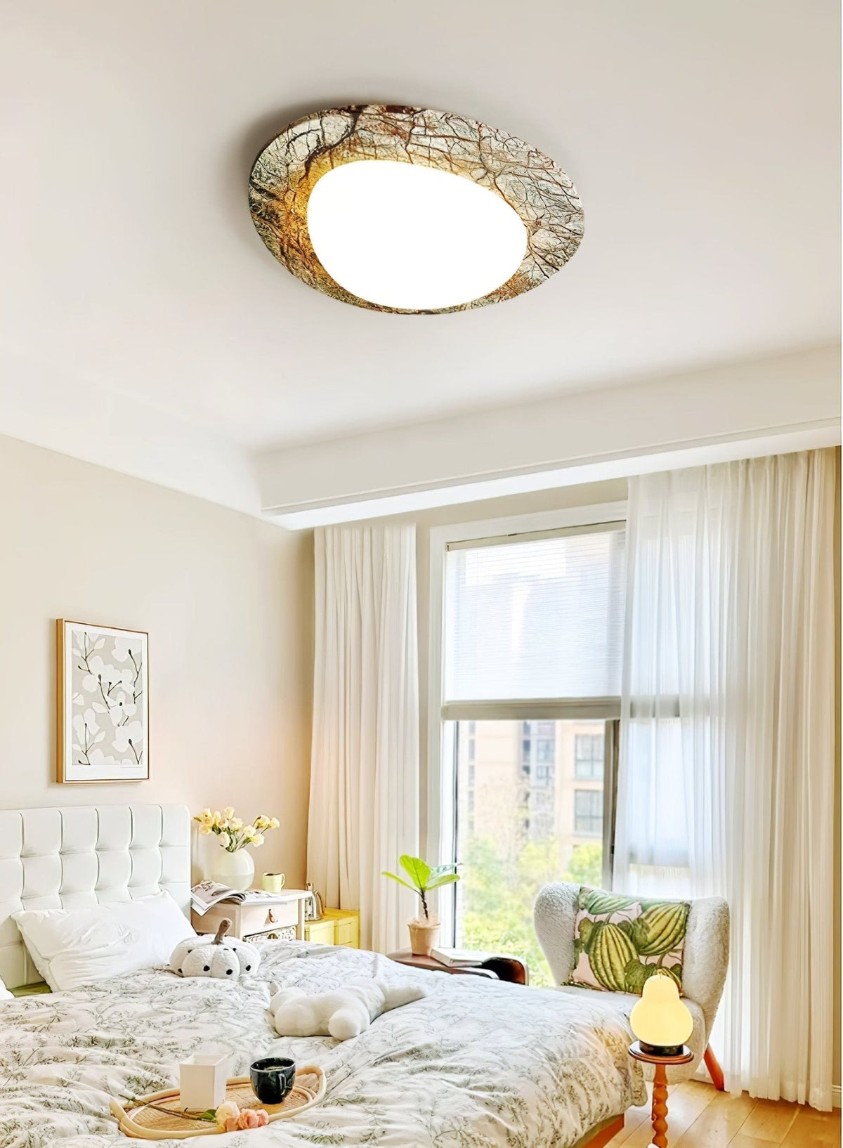 Huxr marmeren plafondlamp
