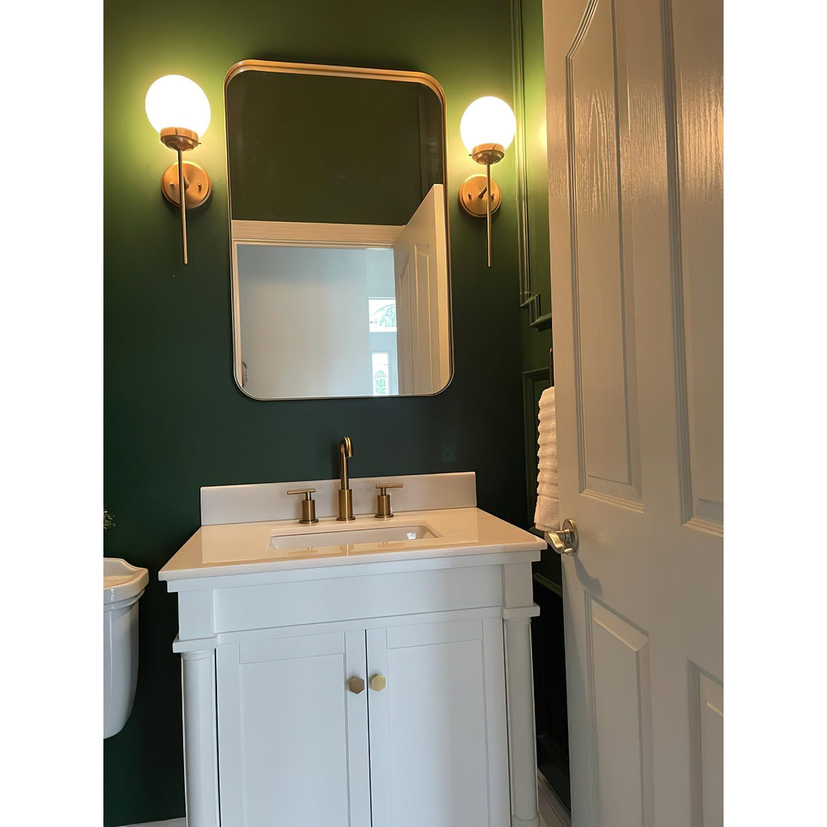 Waegnuvyh moderne minimalistische messing wandlamp van glas