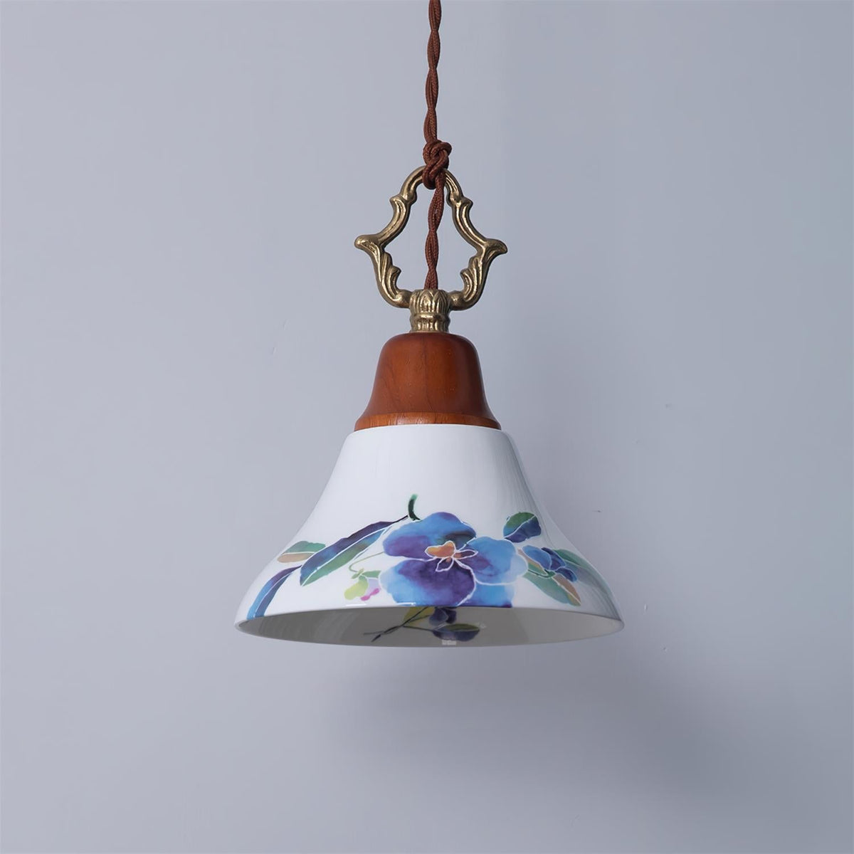 Ciraielle hanglamp roze keramiek bloemen woonkamer