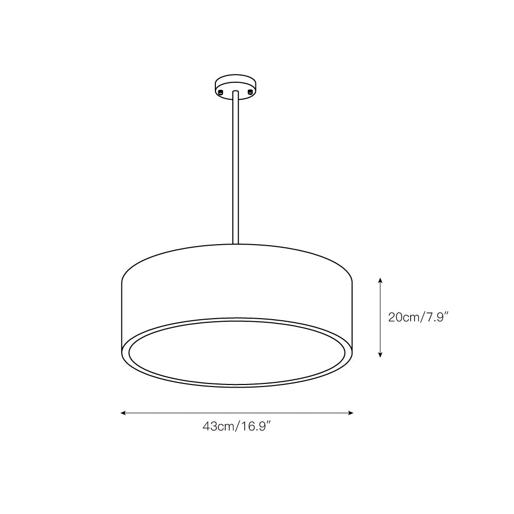 Qvistuvyu Moderne minimalistische elegantie hanglamp van metaal
