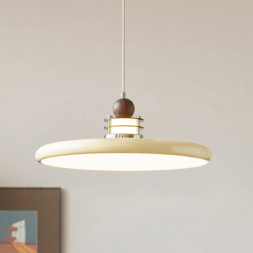 Celian hanglamp met gepolijste chroom en blauw acryl