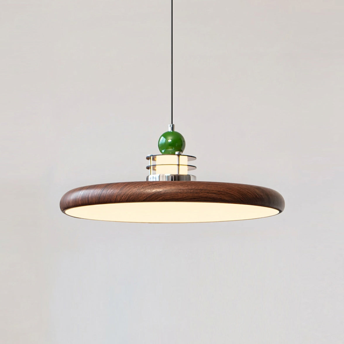 Celian hanglamp met gepolijste chroom en blauw acryl