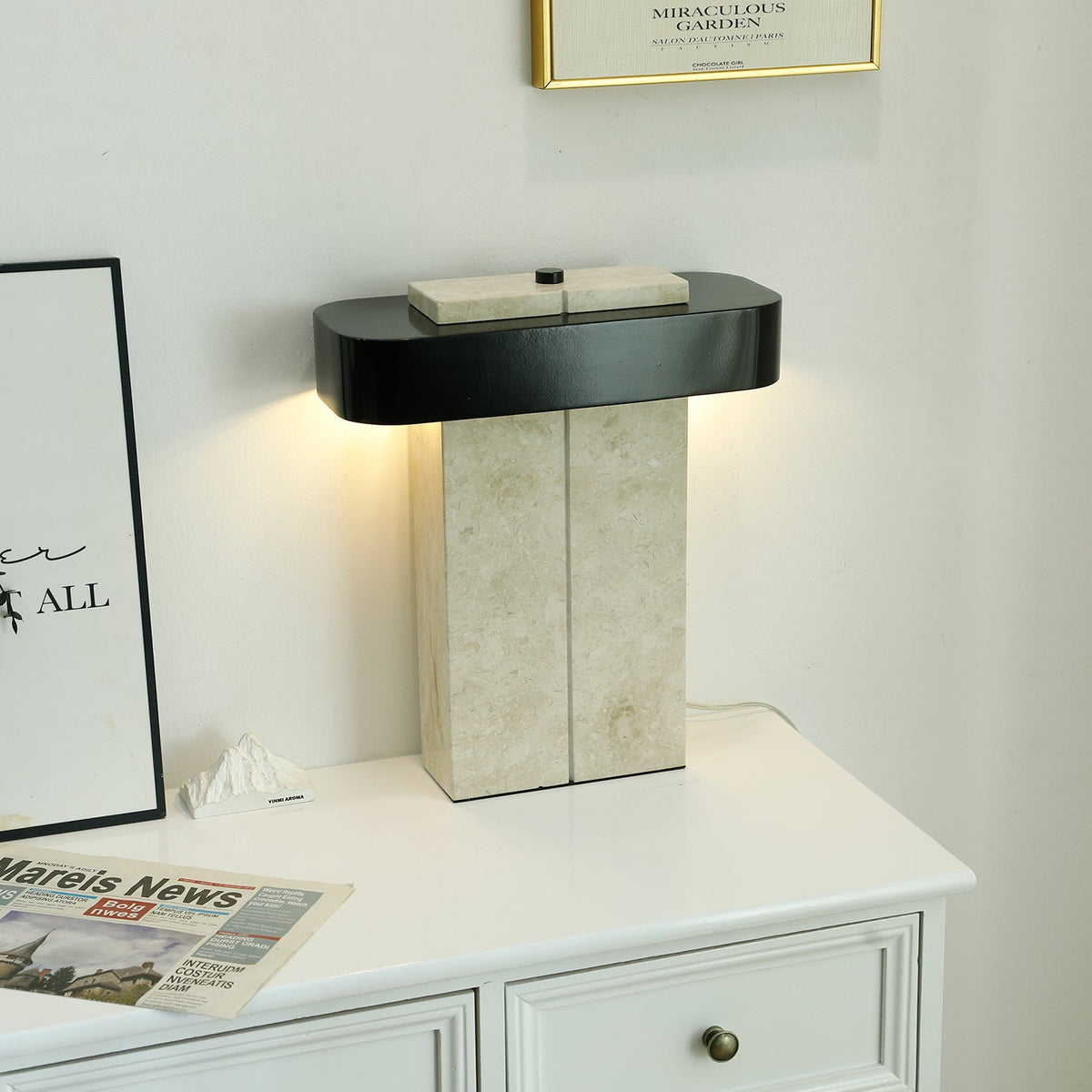 Abram Moderne tafellamp van marmer