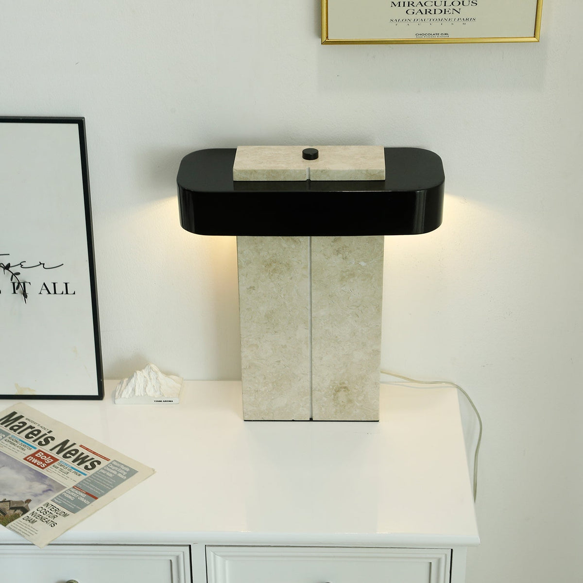 Abram Moderne tafellamp van marmer