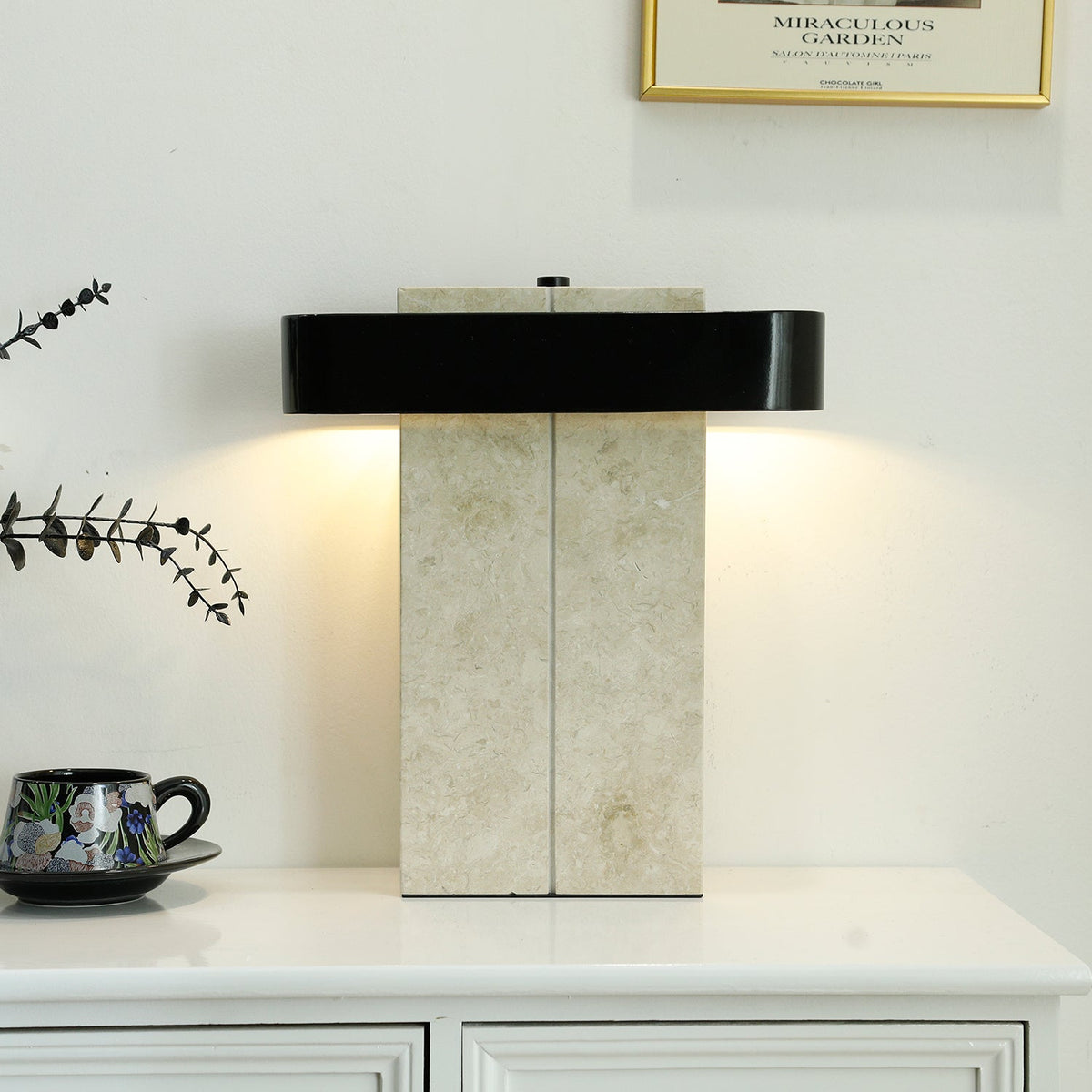 Abram Moderne tafellamp van marmer
