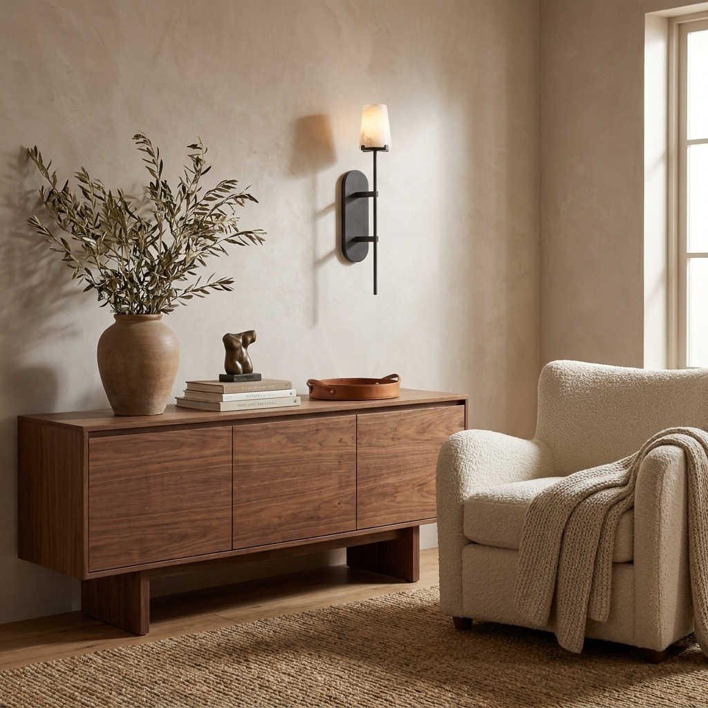 Bexcombe Albasten wandlamp